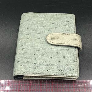 Hand made ostrich business card holder